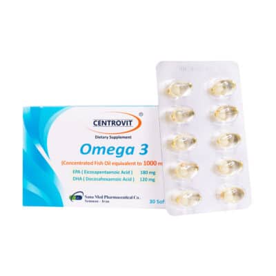 سافت ژل امگا 3 تغلیظ شده 1000 میلی گرم سنتروویت 30 عدد