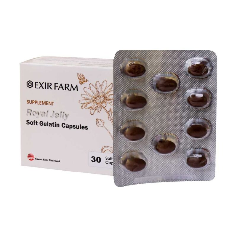 کپسول ژلاتینی رویال ژلی اکسیر فارم 30 عدد
