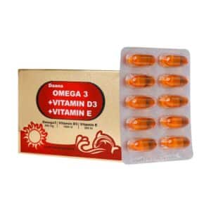 سافت ژل امگا 3 500 میلی گرم پلاس ویتامین D3 و ویتامین E دانا 30 عدد