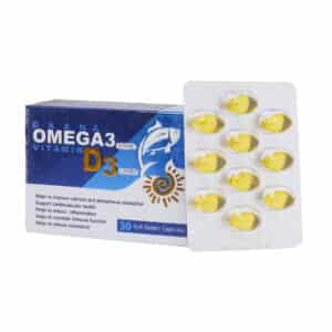 سافت ژل امگا 3 500 میلی گرم پلاس ویتامین D3 دانا 30 عدد