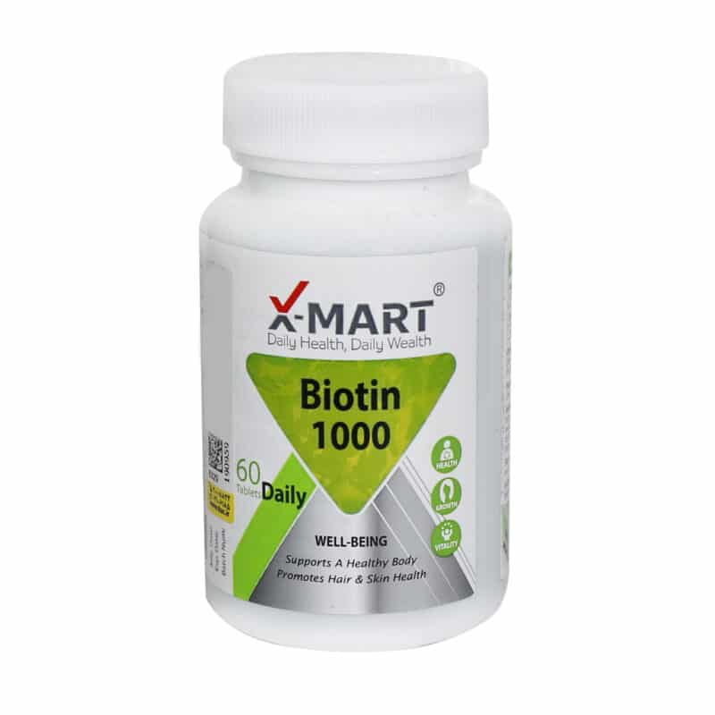 قرص بیوتین 1000 ایکس مارت 60 عدد
