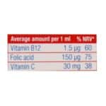 قطره B12 فولیک اسید و ویتامین C یوروویتال 30 میلی لیتر - Image 3