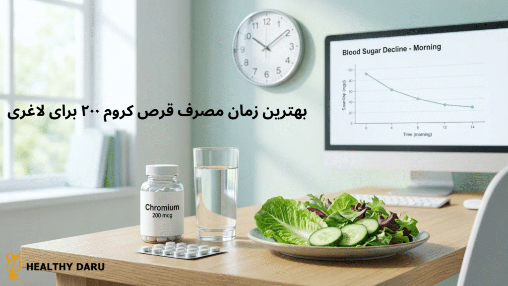 بهترین زمان مصرف قرص کروم 200 برای لاغری بهترین زمان مصرف قرص کروم 200 برای لاغری