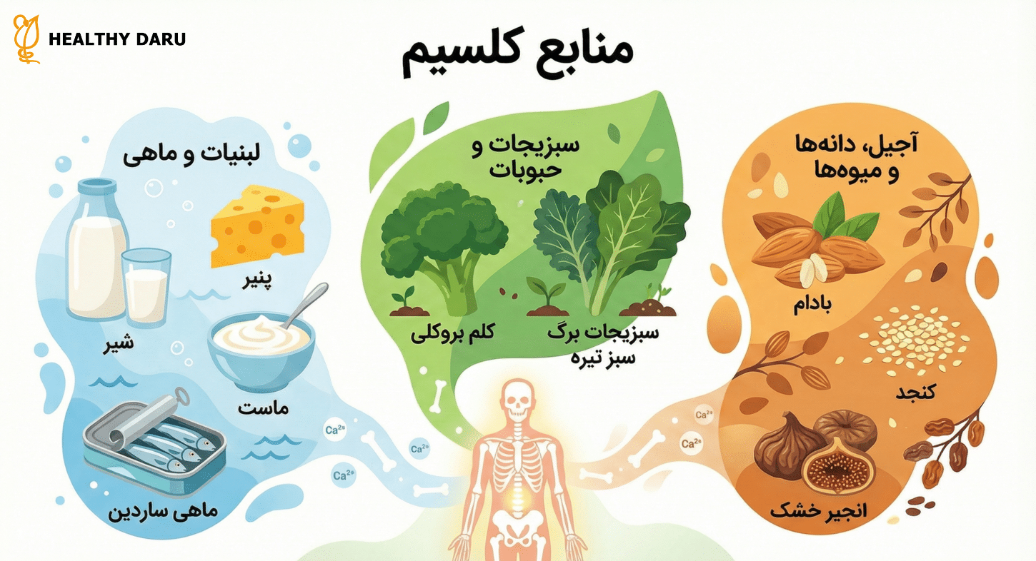 علائم کمبود کلسیم منابع کلسیم