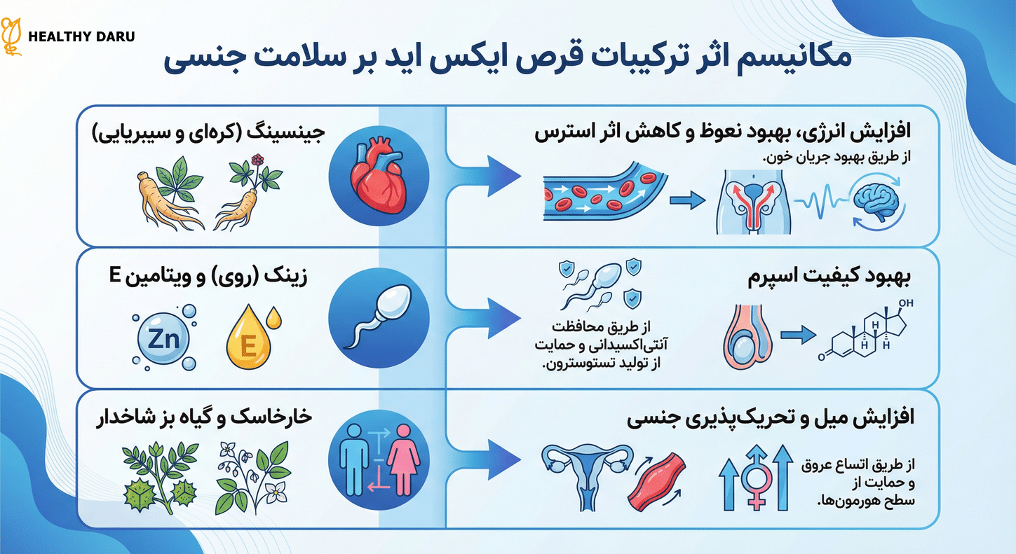 قرص ایکس اید چیست و چه فوایدی دارد؟ مکانسیم اثر ترکیبات قرص ایکس اید
